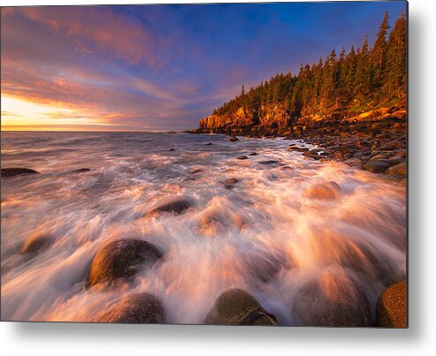 Otter Cliffs Metal Print featuring the photograph Light Surge by Joseph Rossbach