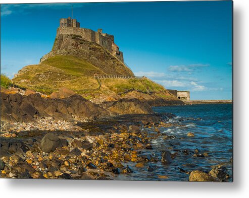 Northumberland Metal Print featuring the photograph Lindisfarne Castle by David Ross