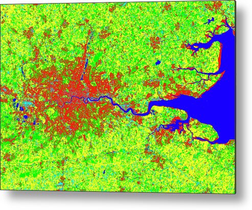 London Metal Print featuring the photograph London by Planetobserver/science Photo Library