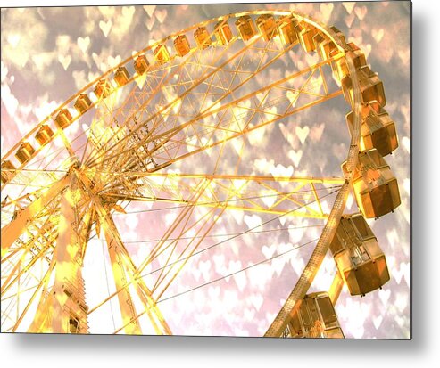 Ferries Wheel Metal Print featuring the photograph Love is in the Air by Marianna Mills