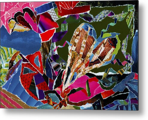 Kenneth James Metal Print featuring the mixed media love what U do by Kenneth James