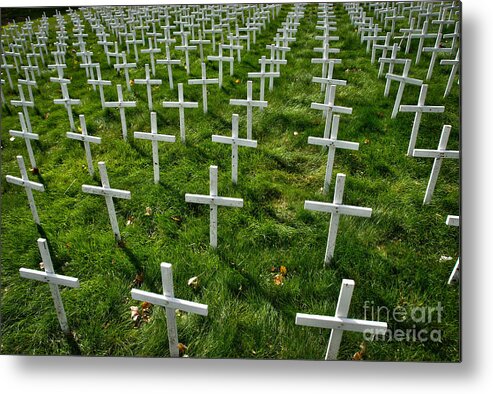 Cross Metal Print featuring the photograph Many Crosses by Amy Cicconi