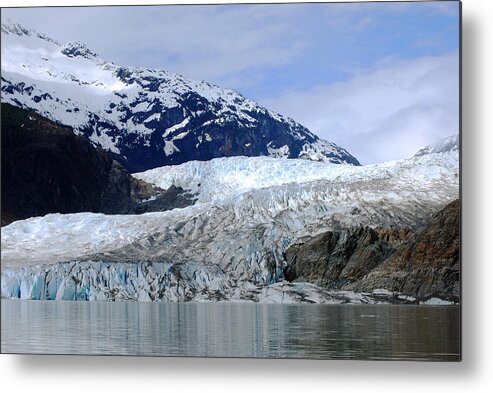 Mendenhall Glacier Metal Print featuring the photograph Mendenhall Glacier by Ray Fairbanks