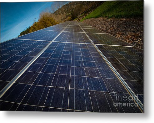 Solar Panels Metal Print featuring the photograph Mendocino Solar by Blake Webster