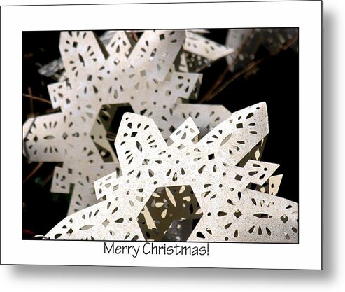 Celebrate Metal Print featuring the photograph Merry Christmas Ornament 0204 by Jerry Sodorff