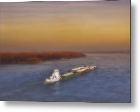 River Metal Print featuring the photograph Mississippi Sunset by Ellen Heaverlo