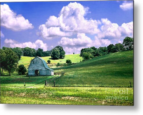 Landscape Metal Print featuring the photograph Missouri River Valley by Steve Karol
