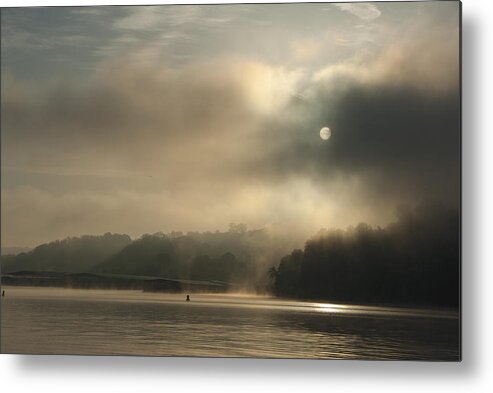 Lake Metal Print featuring the photograph Misty Morning by Carol Erikson