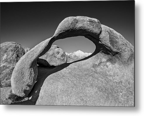 Alabama Hills Metal Print featuring the photograph Moibus Arch at the Alabama Hills by Gordon Ripley