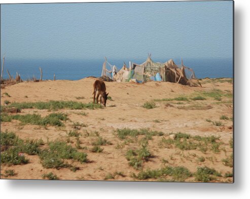 Morocco Metal Print featuring the photograph Moroccan view by Tracy Winter