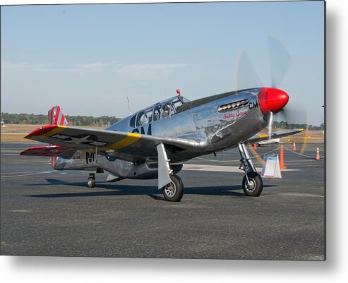 P51 Metal Print featuring the photograph P51C Mustang - Betty Jane by John Black
