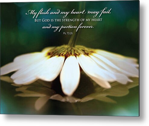 Flower Metal Print featuring the digital art My Heart May Fail by Kathryn McBride