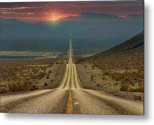 Landscape Metal Print featuring the photograph My Way... by Gennady Shatov