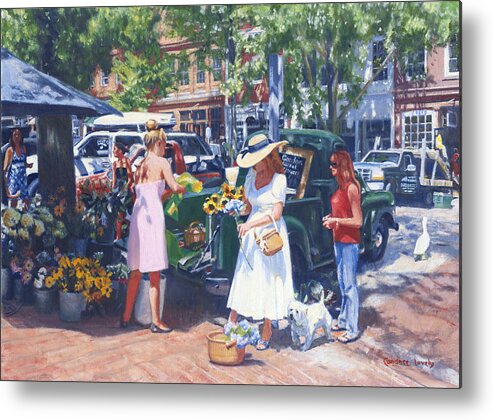 Nantucket Metal Print featuring the painting Nantucket Main by Candace Lovely