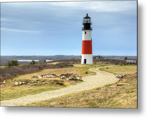 Lighthouse Metal Print featuring the photograph Nantucket's Sankaty Head Light by Donna Doherty