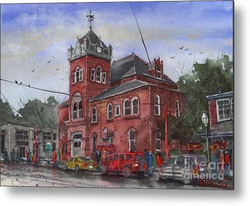 Natchitoches Metal Print featuring the painting Natchitoches Parish Courthouse by Tim Oliver