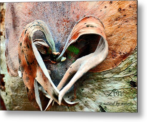 Nature Metal Print featuring the photograph Nature has a heart by Davids Digits