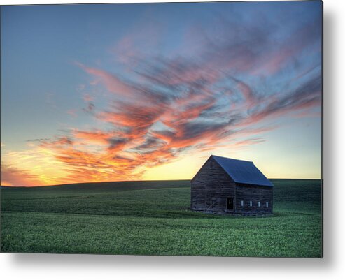 Palouse Metal Print featuring the photograph Neon June Sunset by Doug Davidson