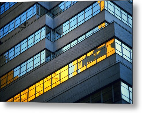 New York Metal Print featuring the photograph 1984 New York Architecture No1 by Gordon James