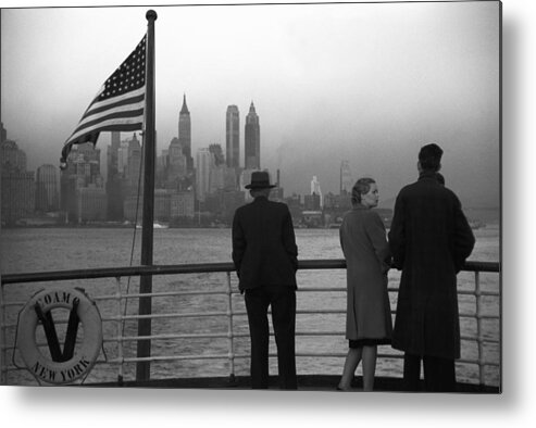 1941 Metal Print featuring the photograph New York Harbor, 1941 by Granger