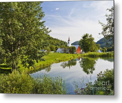 Summer Metal Print featuring the photograph North Tunbridge Summer by Alan L Graham