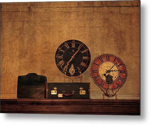 Luggage Metal Print featuring the photograph Old Times by Maria Angelica Maira