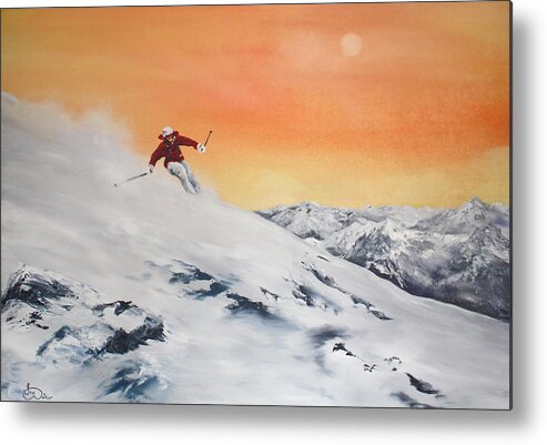 Italy Metal Print featuring the painting On the Slopes by Jean Walker