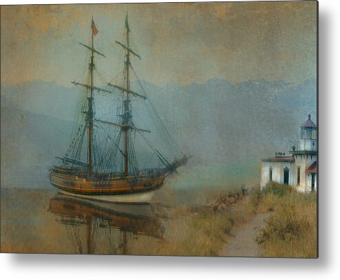 Ship Metal Print featuring the photograph On the Water by Jeff Burgess