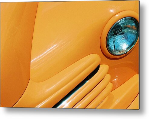 Cars Metal Print featuring the photograph Orange Car by Daniel Thompson