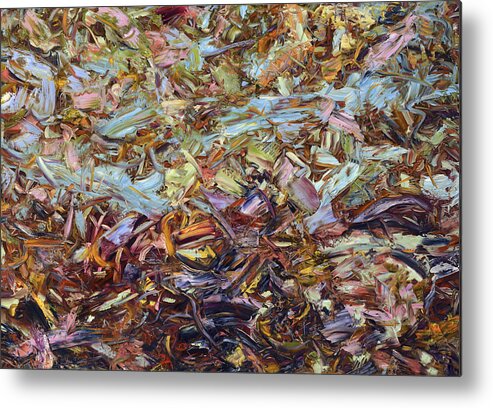 Abstract Metal Print featuring the painting Paint number 51 by James W Johnson