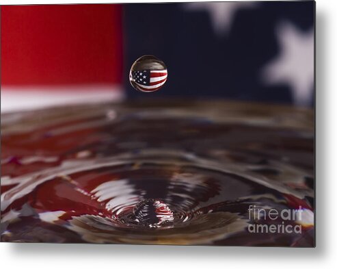 Water Metal Print featuring the photograph America by Anthony Sacco