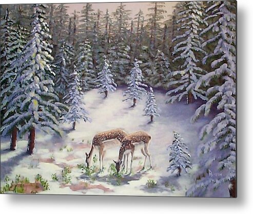 Holidays Metal Print featuring the painting Peace by Ray Nutaitis