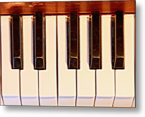 Piano Metal Print featuring the photograph Piano Octave by James BO Insogna