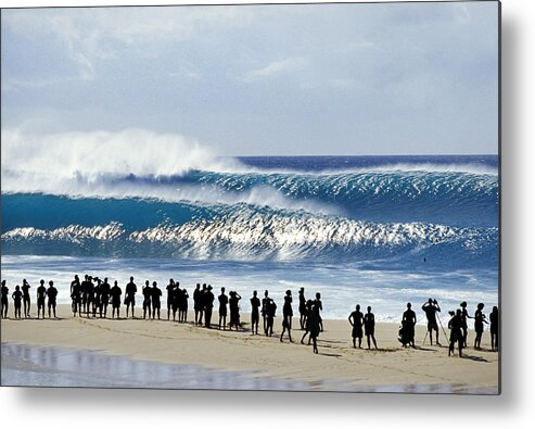 Sea Metal Print featuring the photograph Pipe Shadow land by Sean Davey