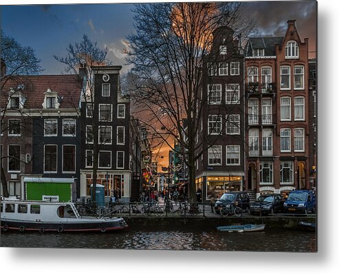 Holland Amsterdam Metal Print featuring the photograph Prinsengracht 743. Amsterdam by Juan Carlos Ferro Duque