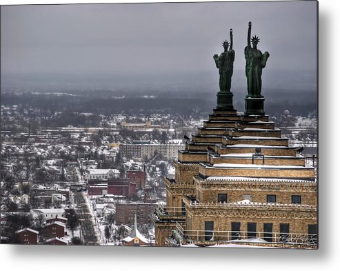 Buffalo Metal Print featuring the photograph Queen City Winter WonderLand After the Storm Series 0013 by Michael Frank Jr