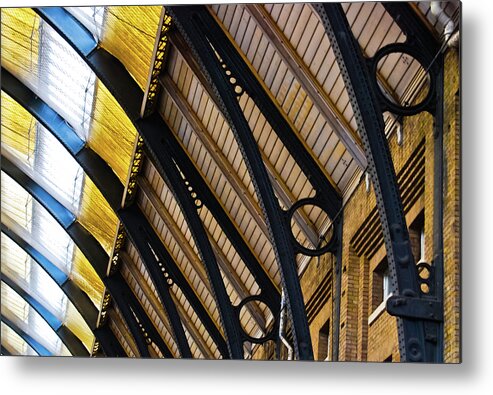 Arch Metal Print featuring the photograph Rafters at London Kings Cross by Christi Kraft