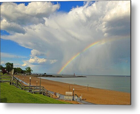 Rainbow Metal Print featuring the photograph RainEbow by Patti Raine