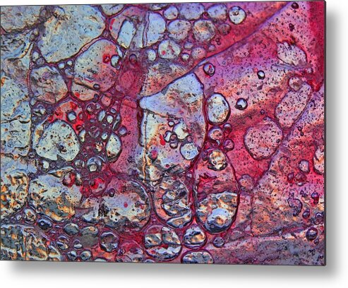 Ice Art Metal Print featuring the photograph Red Spot by Sami Tiainen