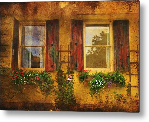 Architecture Arts Metal Print featuring the photograph Reflection by Kandy Hurley