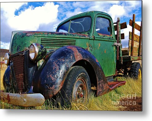 Truck Metal Print featuring the photograph Retired by Li Newton