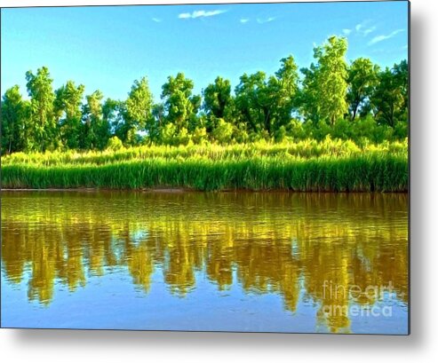 Rivers Metal Print featuring the photograph River Reflections by Roselynne Broussard
