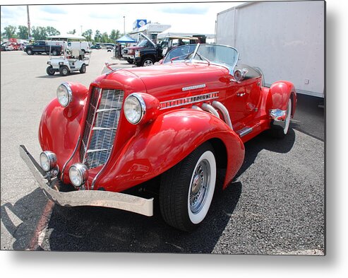 Kruse Auction Metal Print featuring the photograph Roadster Glory by Lisa Schwaberow