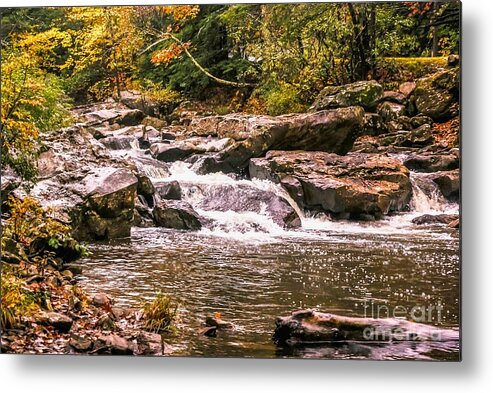 Photograph Metal Print featuring the photograph Rock Slide by M Three Photos