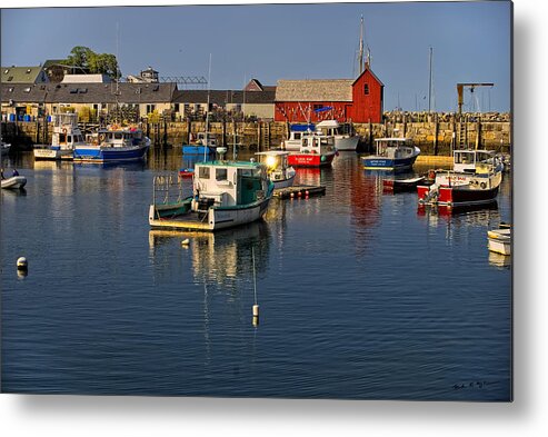 Atlantic Ocean Metal Print featuring the photograph Rockport Harbor No.1 by Mark Myhaver