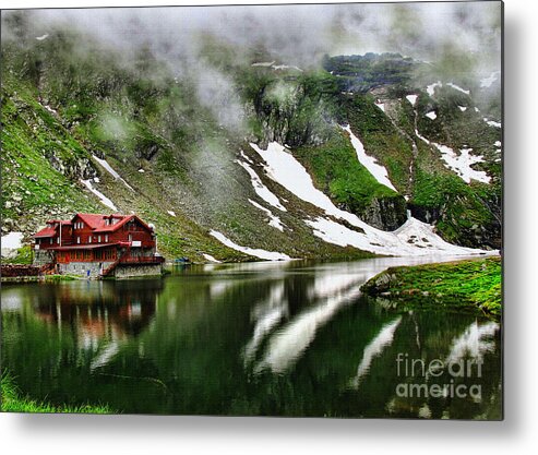 Glacier Lake Metal Print featuring the photograph Romanian glacier lake by Daliana Pacuraru