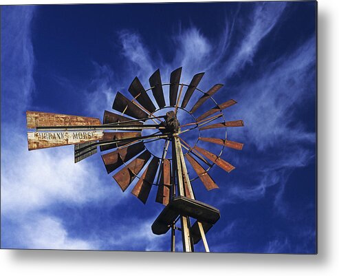 Usa Metal Print featuring the photograph Rust White and Blue by Doug Davidson