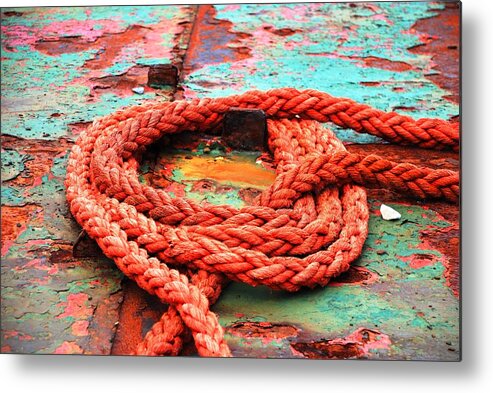 Nautical Metal Print featuring the photograph Rusty Old Ship by Norma Brock