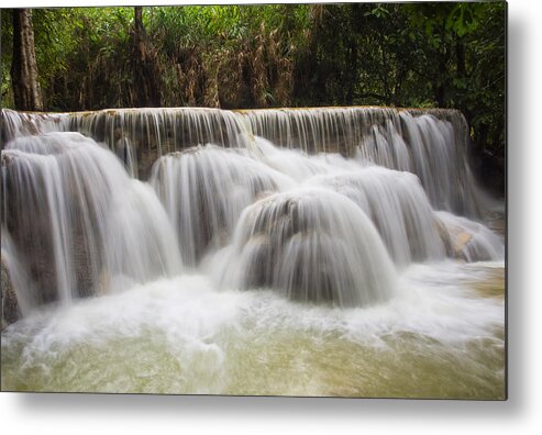 Waterfalls Metal Print featuring the photograph Satin Falls by Kim Andelkovic