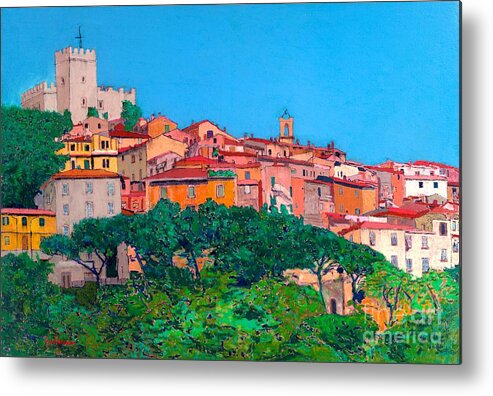 Landscape Metal Print featuring the painting Saturina by Allan P Friedlander